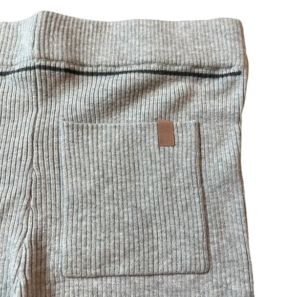 LUNYA Cozy Cotton Silk Ribbed Bike Short Medium Grey Heather Pocket Large NEW - Picture 8 of 13